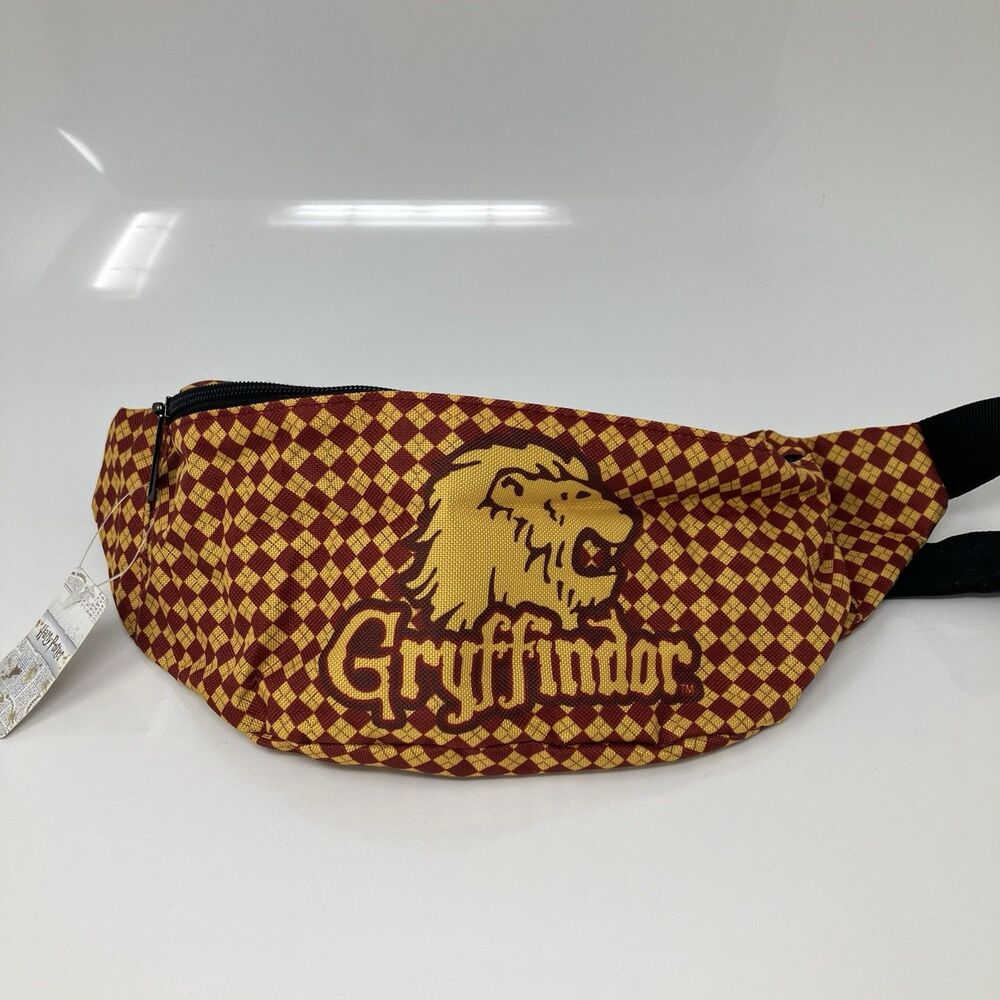 Harry Potter Waist Bag Red Gold Gryffindor Fanny Pack Checkered Lion Universal